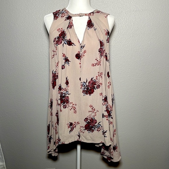 Free People Tree Swing Washed Stone Mini Dress Tunic with pockets - Picture 4 of 13